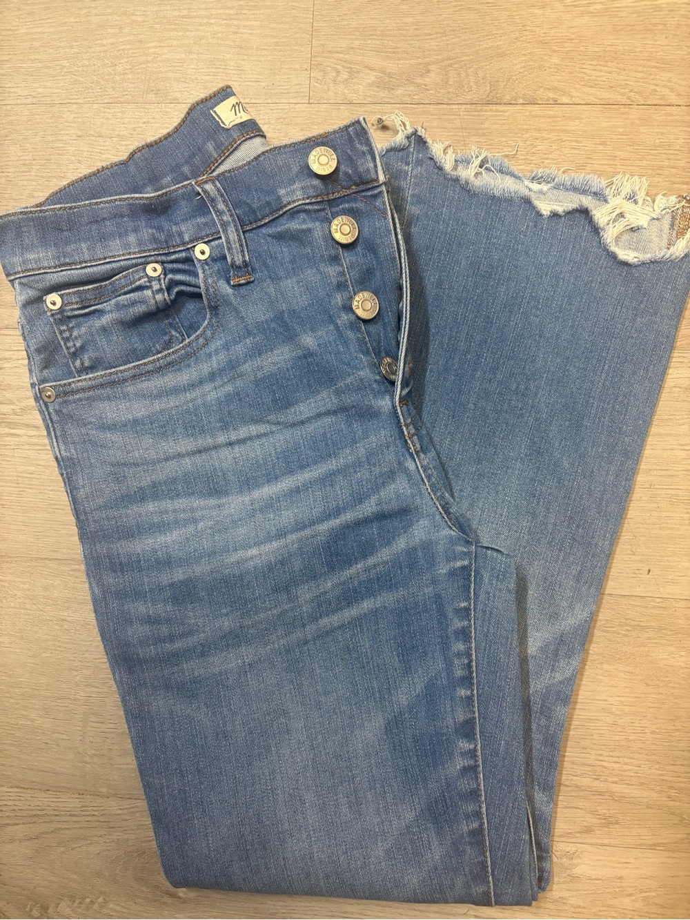 Madewell Women's Bootcut Jeans in Light Blue Denim